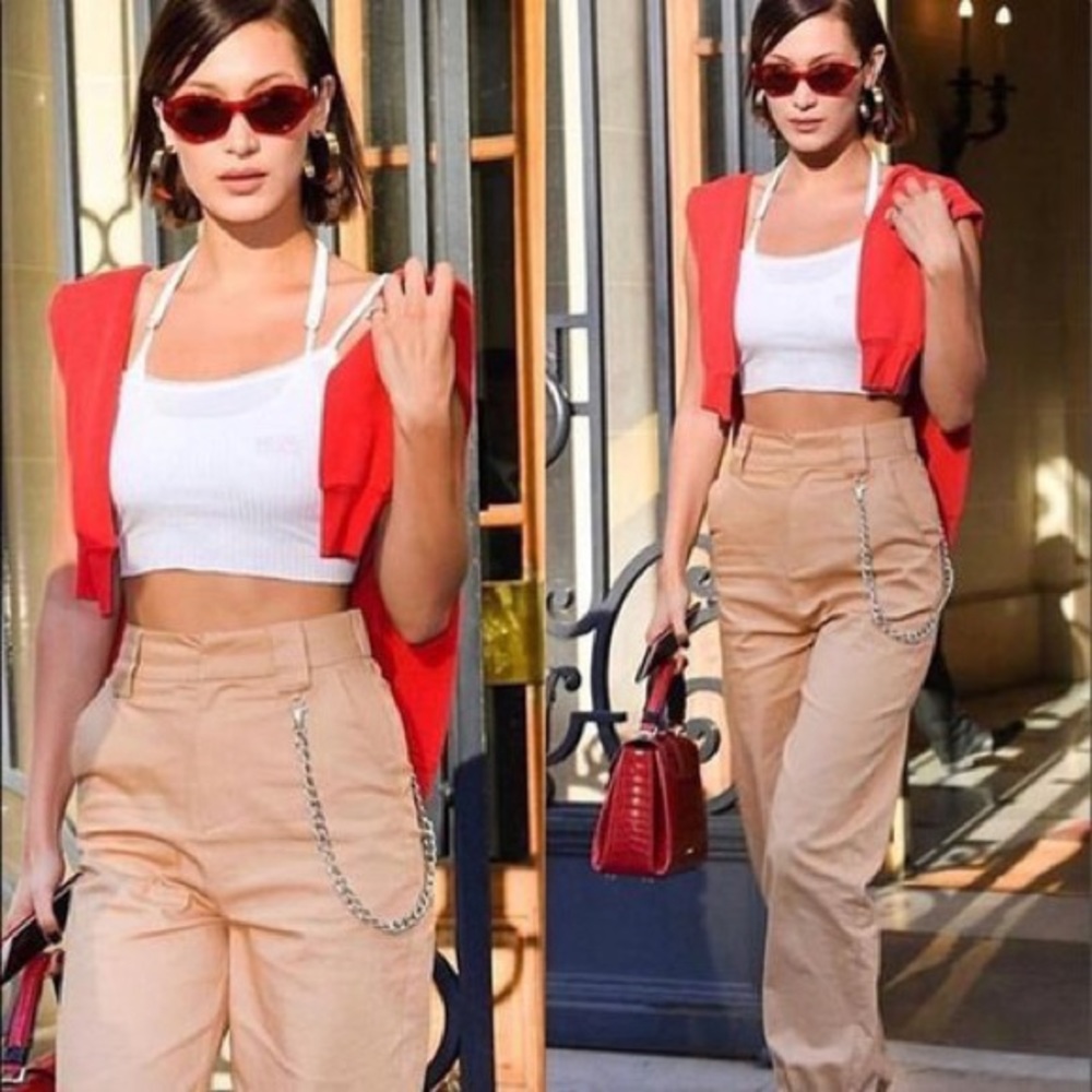 I AM GIA Cobain Cargo Pants Tan Khaki Beige
